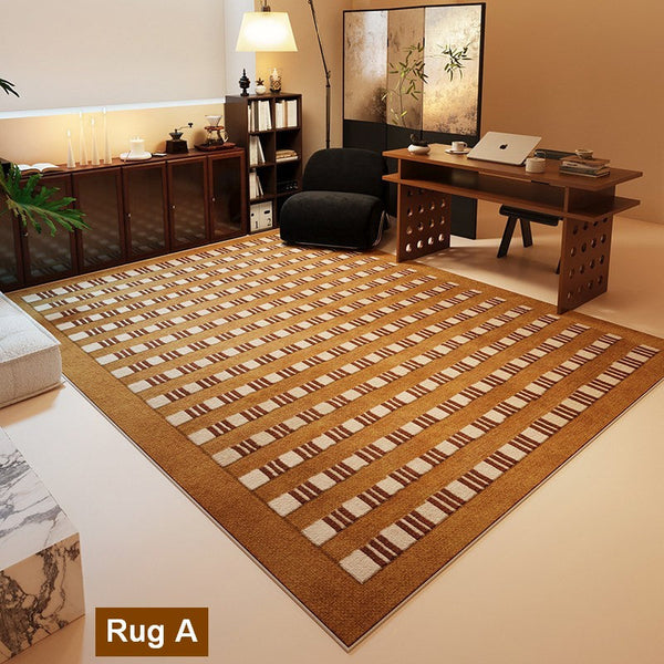 Colorful Modern Rugs for Living Room, Geometric Modern Rugs for Dining Room, Mid Century Modern Rugs, Contemporary Abstract Rugs under Coffee Table-artworkcanvas