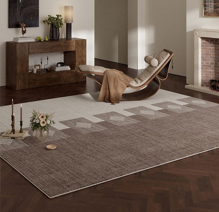 Abstract Modern Rugs for Living Room, Contemporary Modern Rugs Next to Bed, Modern Rugs under Dining Room Table, Mid Century Geometric Carpets-artworkcanvas
