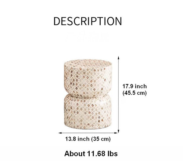 Elegant Small End Table, Modern Side Table, Contemporary Bedside Table, Bedside Small Side Table, Creative Coffee Table, Contemporary Side Table, Portable Casual Side Table, Shell Small Sofa Side Table-artworkcanvas