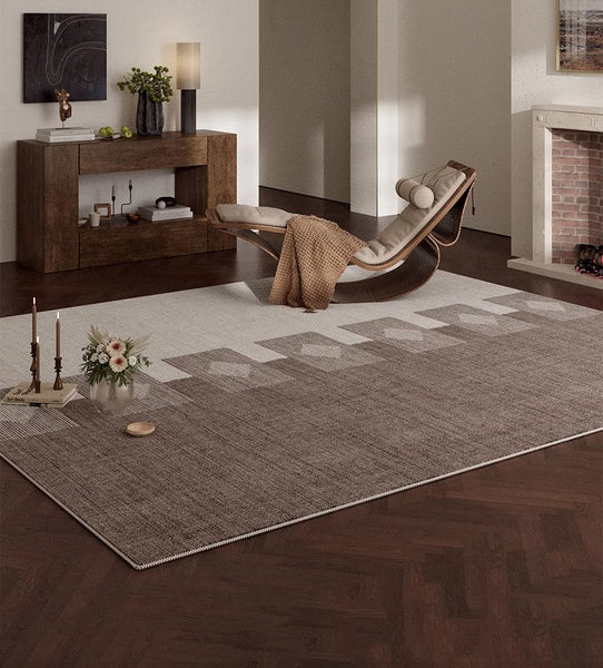Abstract Modern Rugs for Living Room, Contemporary Modern Rugs Next to Bed, Modern Rugs under Dining Room Table, Mid Century Geometric Carpets-artworkcanvas