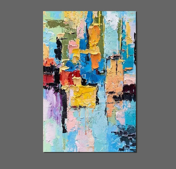 Abstract Acrylic Wall Painting, Extra Large Paintings for Living Room, Modern Abstract Art for Bedroom, Simple Painting Ideas, Hand Painted Wall Painting-artworkcanvas