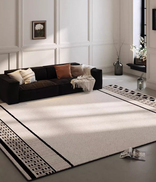 Mid Century Modern Rugs for Living Room, Abstract Contemporary Modern Rugs for Dining Room, Geometric Contemporary Rugs-artworkcanvas