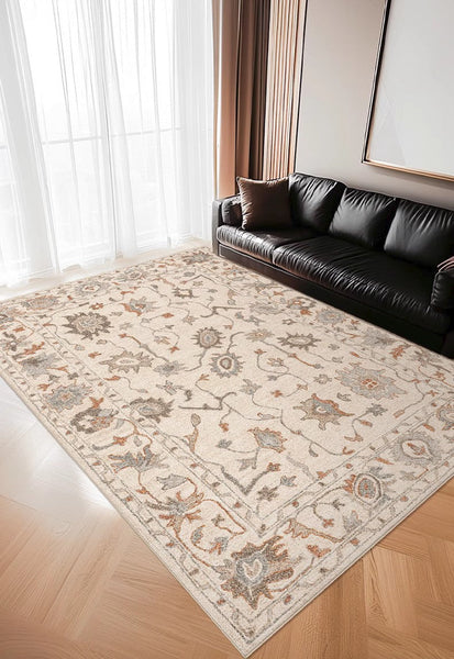 Flower Pattern Modern Rugs for Farmhouse, Bedroom Modern Rugs, Modern Rugs for Dining Room, Modern Rugs for Living Room-artworkcanvas