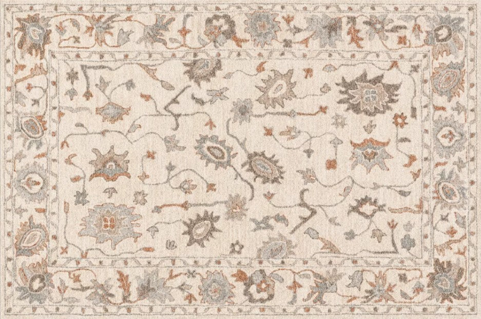 Flower Pattern Modern Rugs for Farmhouse, Bedroom Modern Rugs, Modern Rugs for Dining Room, Modern Rugs for Living Room-artworkcanvas