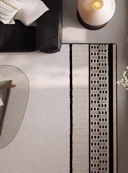 Mid Century Modern Rugs for Living Room, Abstract Contemporary Modern Rugs for Dining Room, Geometric Contemporary Rugs-artworkcanvas