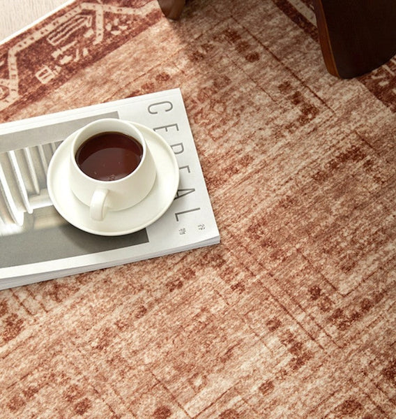 Large Abstract Rugs for Living Room, Mid Century Geometric Contemporary Modern Rugs Next to Bed, Large Modern Area Rugs-artworkcanvas