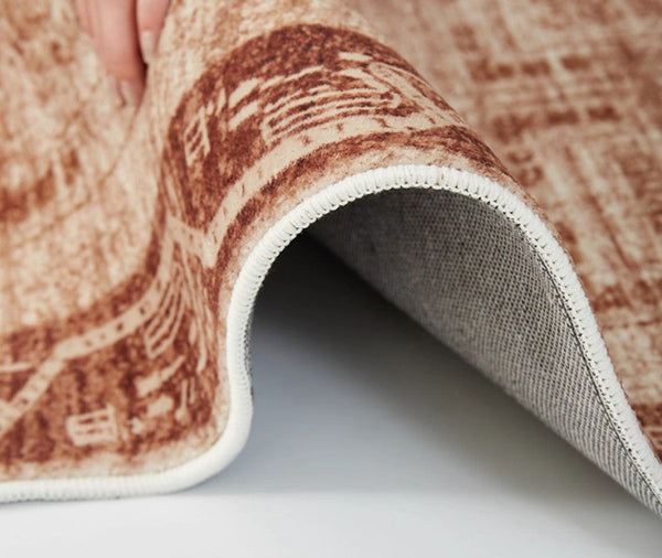 Large Abstract Rugs for Living Room, Mid Century Geometric Contemporary Modern Rugs Next to Bed, Large Modern Area Rugs-artworkcanvas