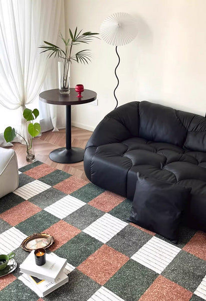 Mid Century Geometric Carpets, Modern Rugs under Dining Room Table, Abstract Modern Rugs for Living Room, Contemporary Modern Rugs Next to Bed-artworkcanvas