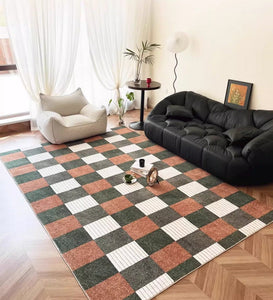 Mid Century Geometric Carpets, Modern Rugs under Dining Room Table, Abstract Modern Rugs for Living Room, Contemporary Modern Rugs Next to Bed-artworkcanvas