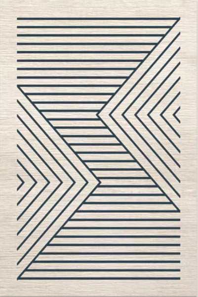 Contemporary Rugs for Living Room, Bathroom Runner Rugs, Bohemian Stripe Runner Rugs Next to Bed, Large Modern Rugs for Dining Room-artworkcanvas