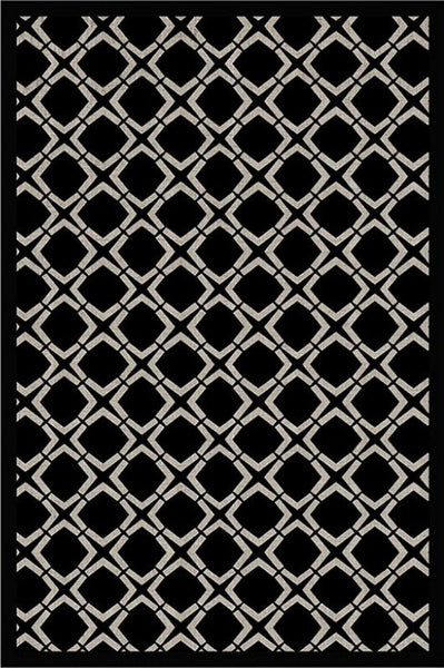 Modern Area Rugs under Sofa, Modern Black Rugs for Living Room, Abstract Contemporary Rugs for Bedroom, Dining Room Floor Rugs, Modern Carpets for Office-artworkcanvas