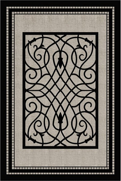 Dining Room Floor Rugs, Modern Area Rugs under Sofa, Modern Black Rugs for Living Room, Abstract Contemporary Rugs for Bedroom, Modern Carpets for Office-artworkcanvas