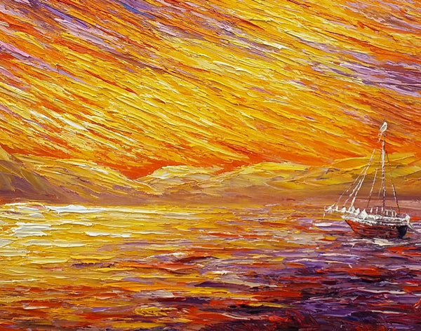 Canvas Art, Original Wall Art, Landscape Painting, Abstract Art, Custom Extra Large Oil Painting