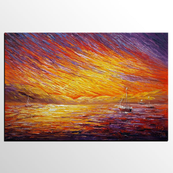 Canvas Art, Original Wall Art, Landscape Painting, Abstract Art, Custom Extra Large Oil Painting