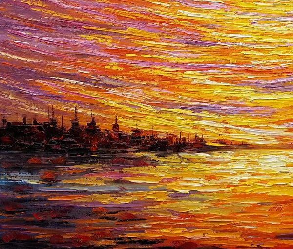 Landscape Painting, Large Wall Art, Canvas Art, Abstract Art, Original Artwork, Custom Canvas Painting, Modern Art, Oil Painting 220