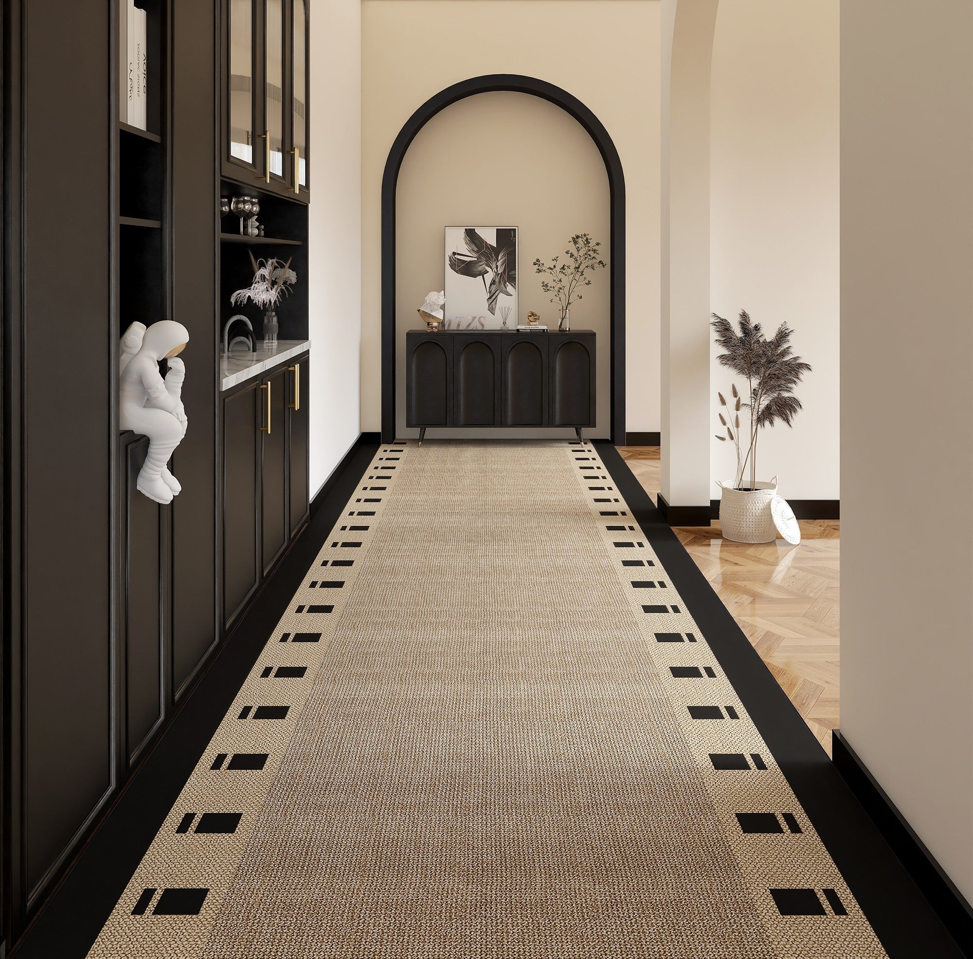 Kitchen Runner Rugs, Entryway Runner Rug Ideas, Entrance Hallway Runners, Modern Long Hallway Runners, Long Hallway Runners, Extra Long Narrow Runner Rugs-artworkcanvas