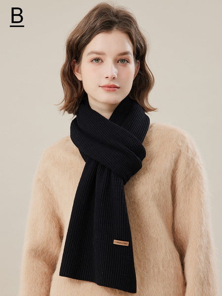 Fashion Designer Scarf, Casual Scarf for Women, Modern Winter Scarf, Cold Weather Scarf, Wool Scarf for Women, Soft Cashmere Scarf for Women-artworkcanvas