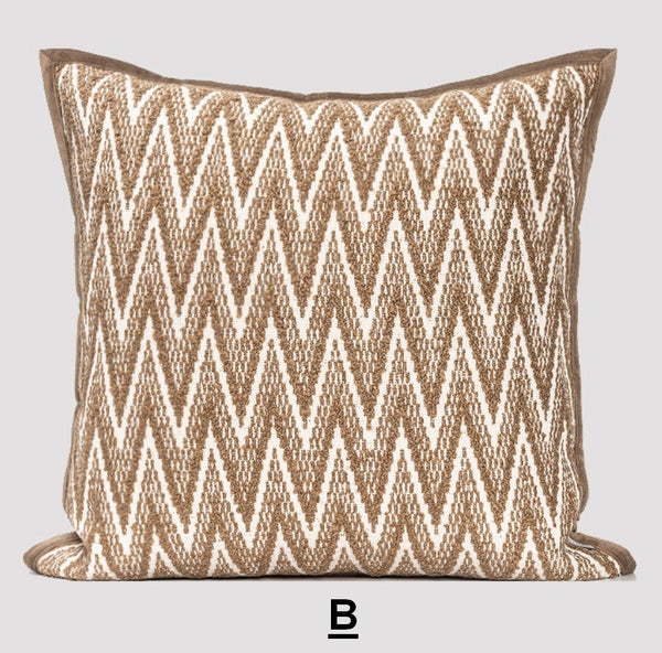 Contemporary Throw Pillows for Living Room, Modern Decorative Sofa Pillows, Large Modern Pillows for Couch, Modern Square Pillows-artworkcanvas