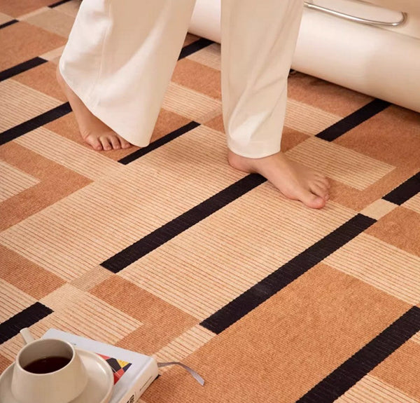 Mid Century Modern Rugs, Geometric Modern Rug Ideas for Living Room, Circular Modern Rugs for Bathroom, Modern Rugs for Bedroom, Round Rugs for Dining Room-artworkcanvas