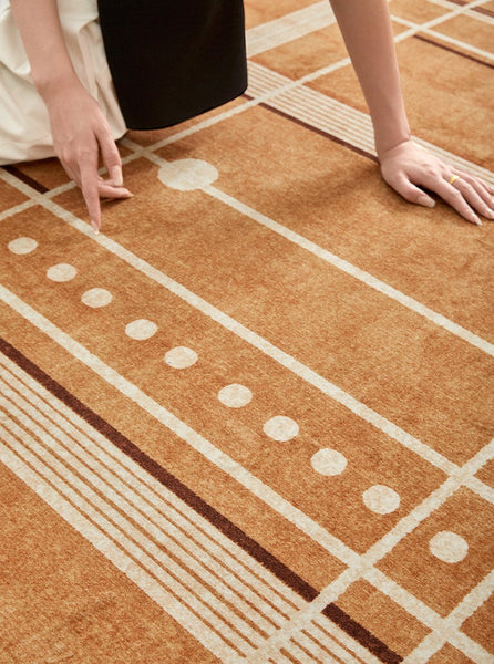 Large Contemporary Area Rugs for Dining Room, Modern Living Room Rug Ideas, Mid Century Modern Rugs for Bedroom-artworkcanvas
