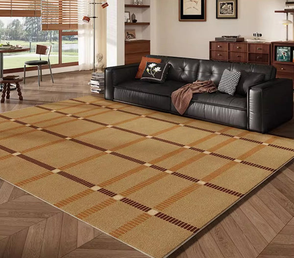 Modern Carpets Next to Bed, Contemporary Area Rugs for Bedroom, Mid Century Area Rugs, Modern Rugs under Dining Room Table-artworkcanvas