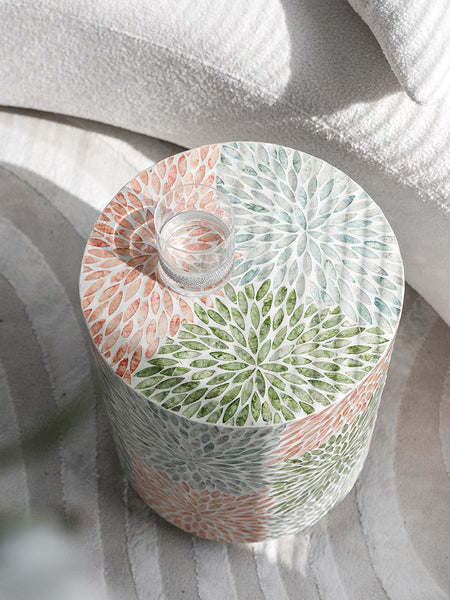 Unique Small End Table, Contemporary Small Sofa Side Table, Portable Casual Side Table, Creative Coffee Table, Shell Small Side Table-artworkcanvas