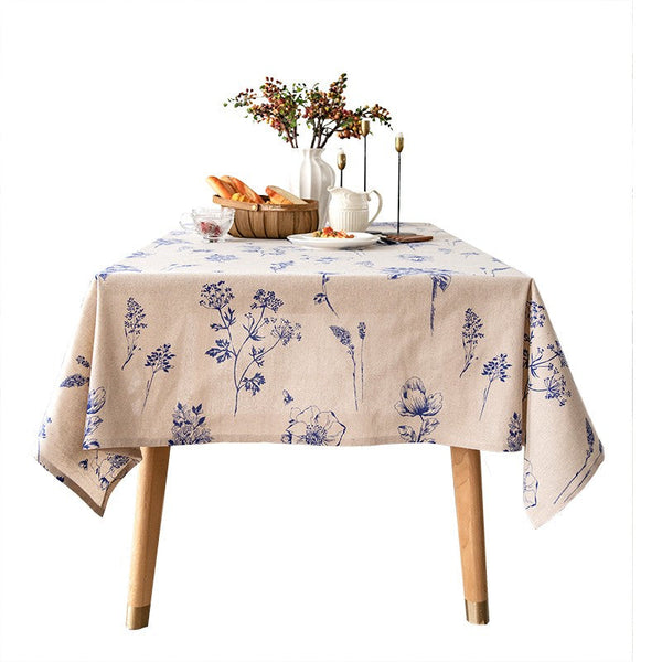 Wedding Tablecloth, Dining Room Flower Table Cloths, Large Rectangular Table Covers for Kitchen, Farmhouse Table Cloth, Square Tablecloth for Round Table-artworkcanvas