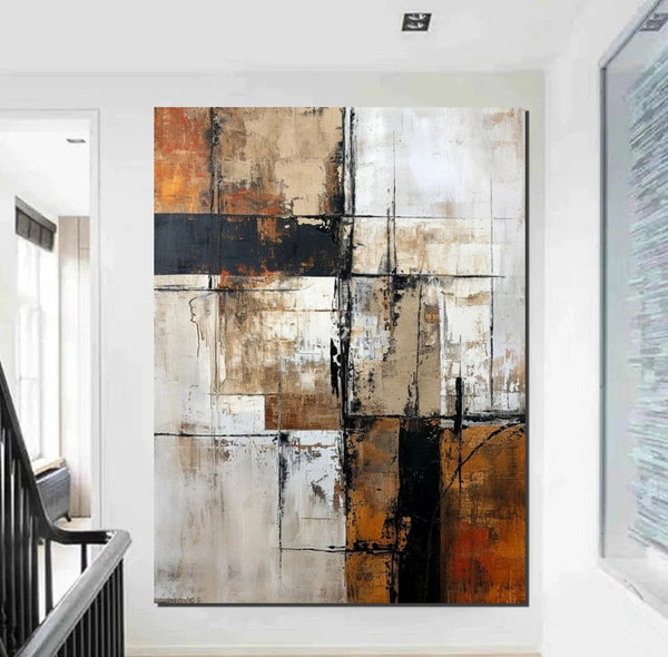 Large Abstract Paintings, Contemporary Acrylic Wall Art Ideas, Modern Canvas Painting, Large Paintings for Living Room, Simple Modern Art-artworkcanvas