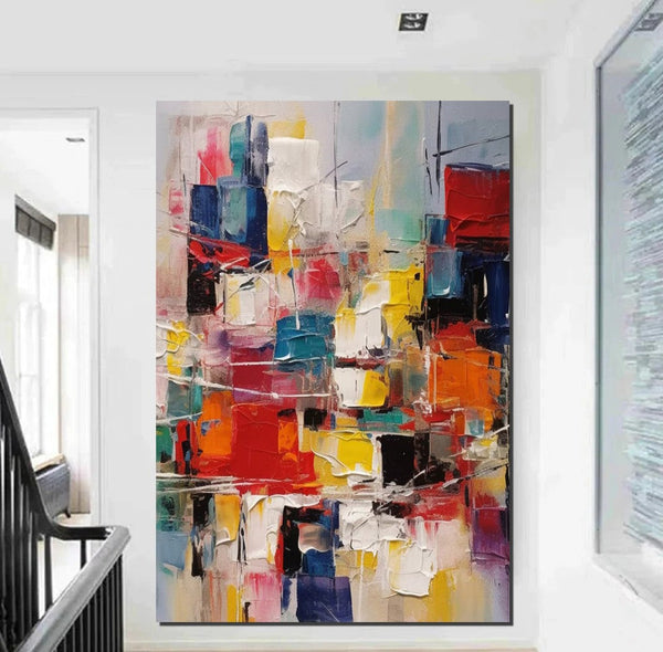 Hand Painted Canvas Art, Palette Knife Paintings, Modern Paintings for Living Room, Simple Painting Ideas for Bedroom-artworkcanvas