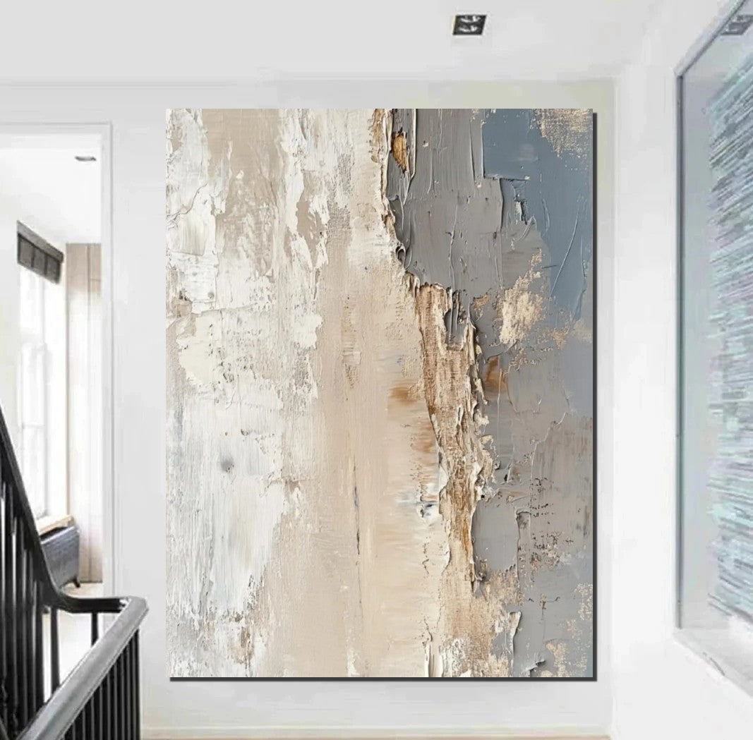 Palette Knife Paintings, Hand Painted Canvas Art, Modern Paintings for Living Room, Simple Painting Ideas for Bedroom-artworkcanvas