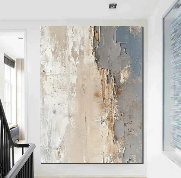 Palette Knife Paintings, Hand Painted Canvas Art, Modern Paintings for Living Room, Simple Painting Ideas for Bedroom