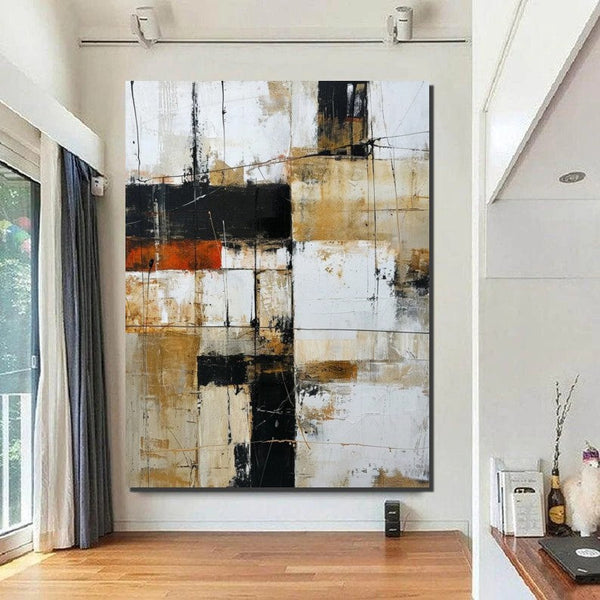 Contemporary Wall Painting, Acrylic Painting for Dining Room, Living Room Wall Painting, Modern Artwork, Large Canvas Painting-artworkcanvas