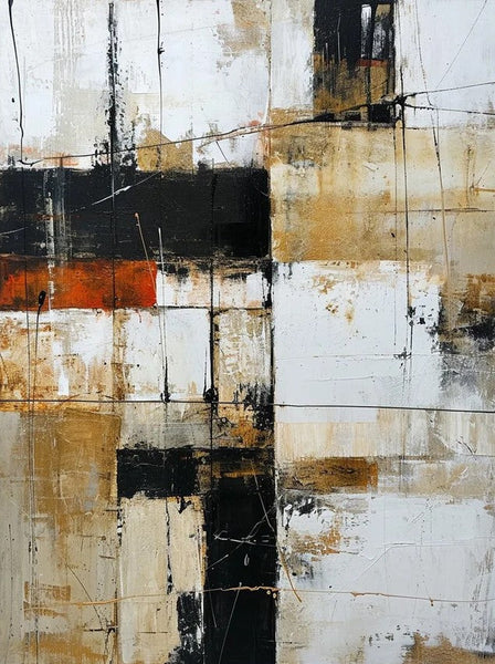 Contemporary Wall Painting, Acrylic Painting for Dining Room, Living Room Wall Painting, Modern Artwork, Large Canvas Painting-artworkcanvas