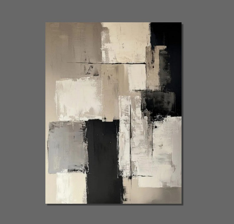 Living Room Wall Painting, Modern Artwork, Large Canvas Painting, Contemporary Wall Painting, Acrylic Painting for Dining Room-artworkcanvas