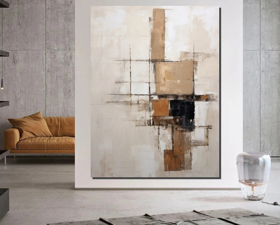 Extra Large Paintings for Living Room, Abstract Acrylic Painting, Hand Painted Wall Art Paintings, Modern Abstract Art for Dining Room-artworkcanvas