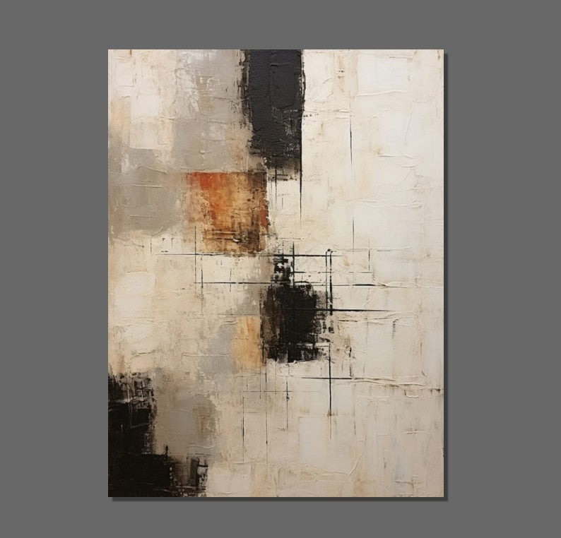 Hand Painted Wall Art Paintings, Modern Abstract Art for Dining Room, Extra Large Paintings for Living Room, Abstract Acrylic Painting-artworkcanvas