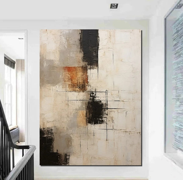 Hand Painted Wall Art Paintings, Modern Abstract Art for Dining Room, Extra Large Paintings for Living Room, Abstract Acrylic Painting-artworkcanvas