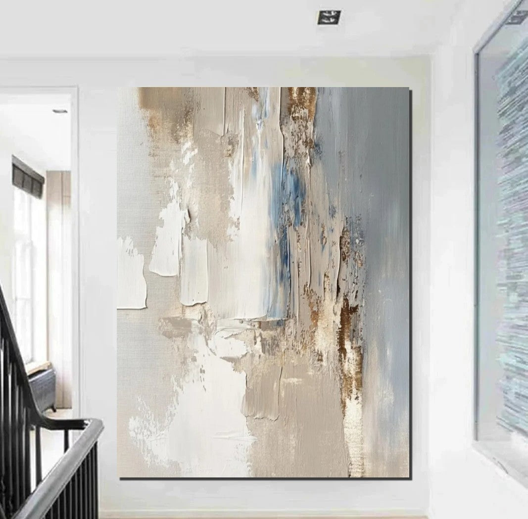 Large Abstract Paintings For Bedroom, Simple Modern Minimalist Wall Art Ideas