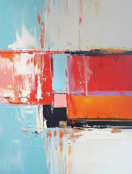 Palette Knife Paintings, Modern Paintings for Living Room, Hand Painted Canvas Art, Simple Painting Ideas for Bedroom
