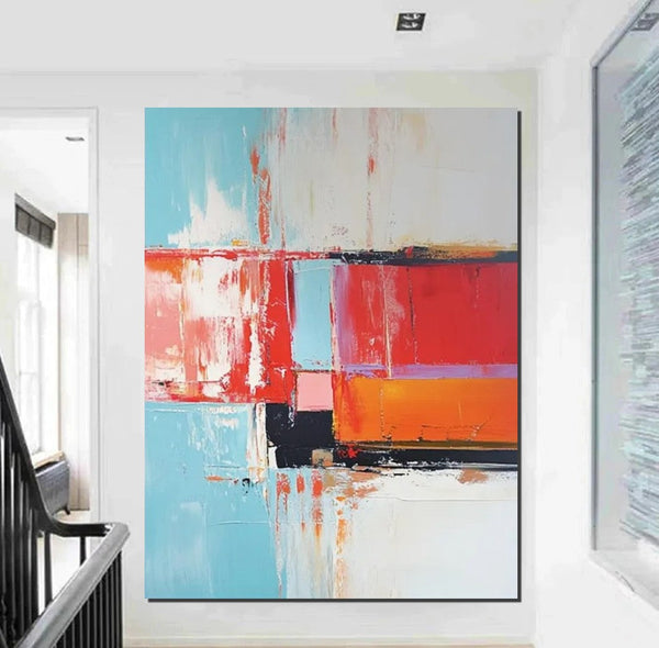 Palette Knife Paintings, Modern Paintings for Living Room, Hand Painted Canvas Art, Simple Painting Ideas for Bedroom