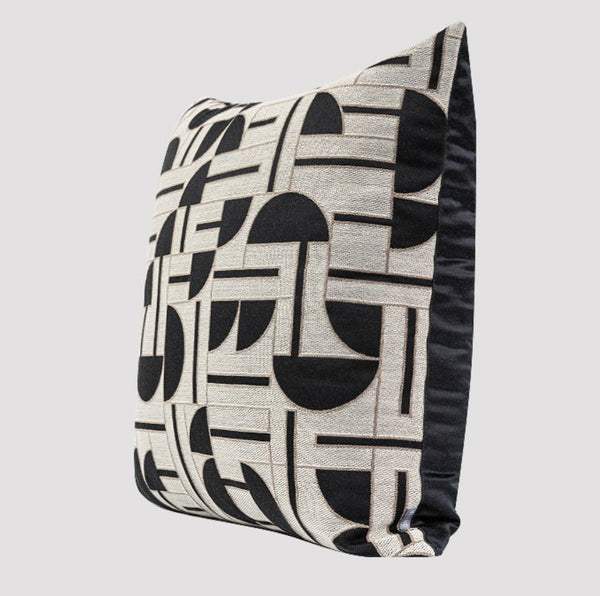Geomeric Contemporary Pillows, Abstract Decorative Throw Pillows, Square Modern Throw Pillows for Couch, Large Simple Throw Pillow for Interior Design-artworkcanvas