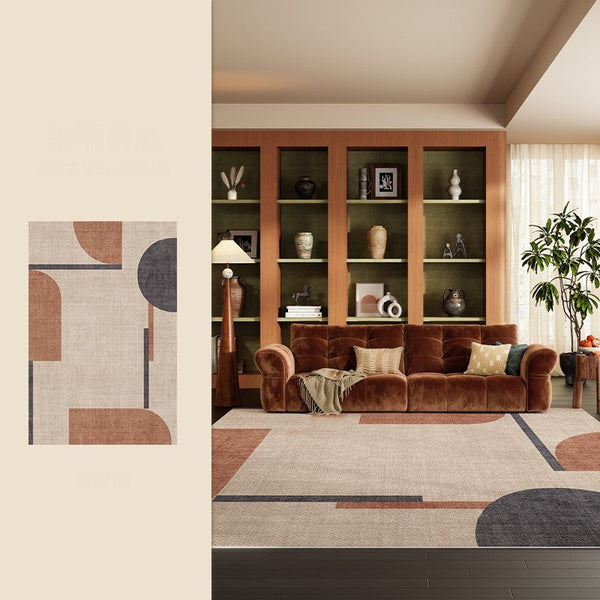 Dining Room Geometric Modern Rugs, Bedroom Modern Rugs, Mid Century Modern Rugs for Living Room, Contemporary Modern Rugs under Coffee Table-artworkcanvas