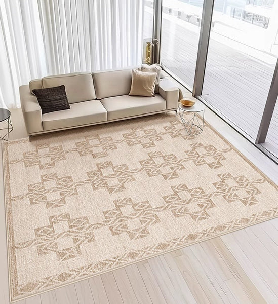 Modern Rug Ideas for Bedroom, Geometric Modern Rug Placement Ideas for Living Room, Contemporary Area Rugs for Dining Room-artworkcanvas