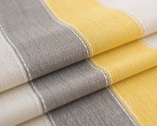 Yellow Stripe Cotton and Linen Tablecloths, Rectangular Tablecloth for Oval Table, Kitchen Rectangular Table Covers, Modern Table Cloths for Dining Room-artworkcanvas