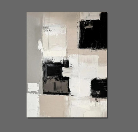 Modern Acrylic Canvas Painting, Oversized Wall Art Painting for Sale, Heavy Texture Paintings, Palette Knife Paniting, Acrylic Painting on Canvas-artworkcanvas