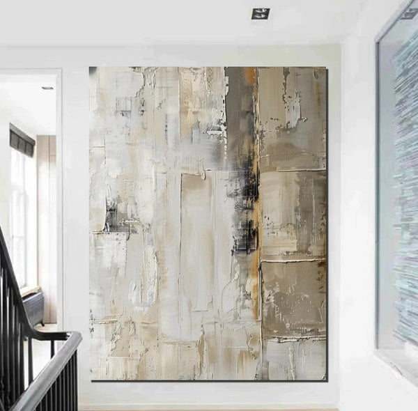 Oversized Wall Art Painting for Sale, Modern Acrylic Canvas Painting, Heavy Texture Paintings, Palette Knife Paniting, Acrylic Painting on Canvas-artworkcanvas