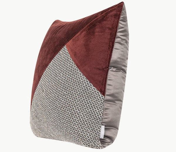 Red Modern Sofa Throw Pillows, Red Decorative Throw Pillows for Couch, Large Abstract Contemporary Throw Pillow for Interior Design-artworkcanvas