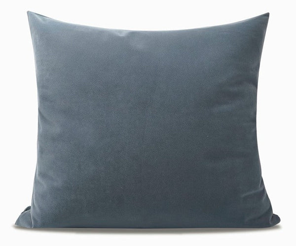 Abstract Blue Decorative Throw Pillows, Large Simple Throw Pillow for Interior Design, Geometric Contemporary Square Modern Throw Pillows for Couch-artworkcanvas