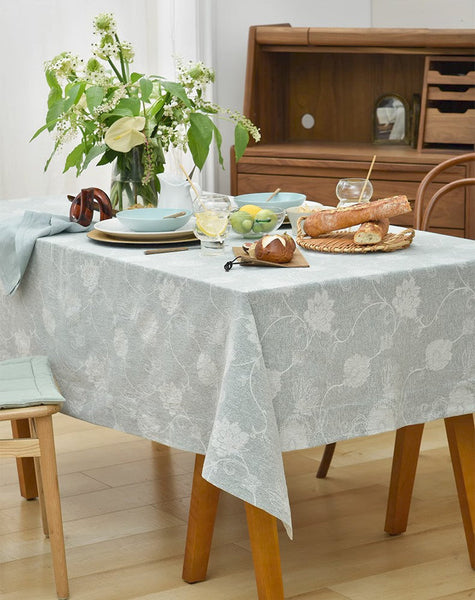Large Rectangle Tablecloth for Dining Room Table, Country Farmhouse Tablecloth, Square Tablecloth for Round Table, Rustic Table Covers for Kitchen-artworkcanvas