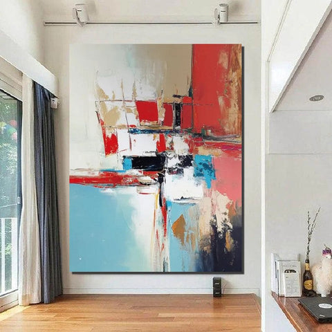 Living Room Abstract Paintings, Impasto Painting, Modern Abstract Painting, Large Acrylic Canvas Paintings, Large Wall Art Ideas-artworkcanvas